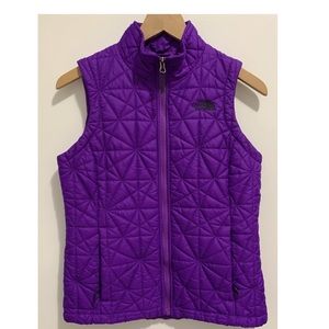 The North Face Purple Light Geometric Vest Small